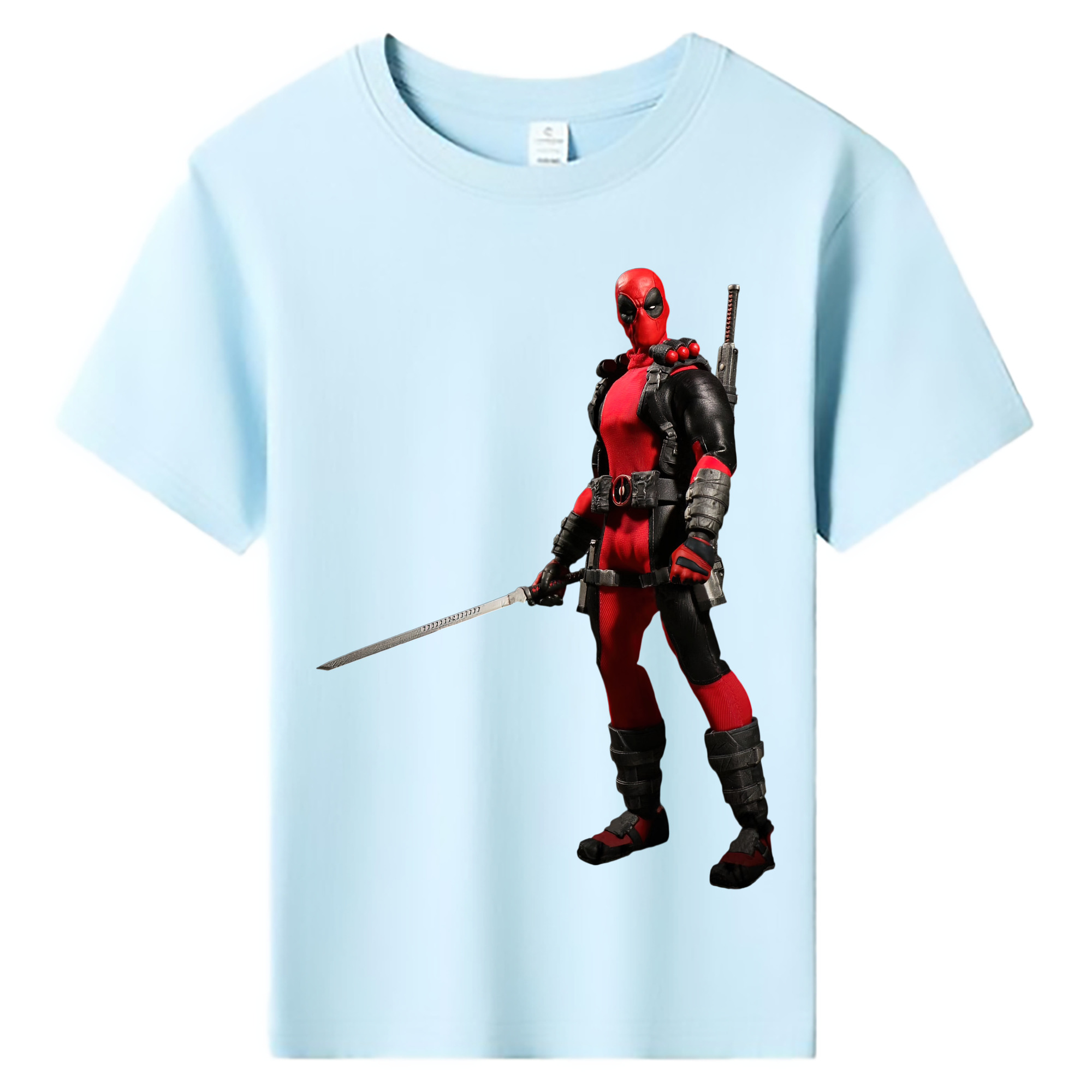 （画像用） Deadpool デッドプール 綿100％キッズTシャツ（フロントプリント）